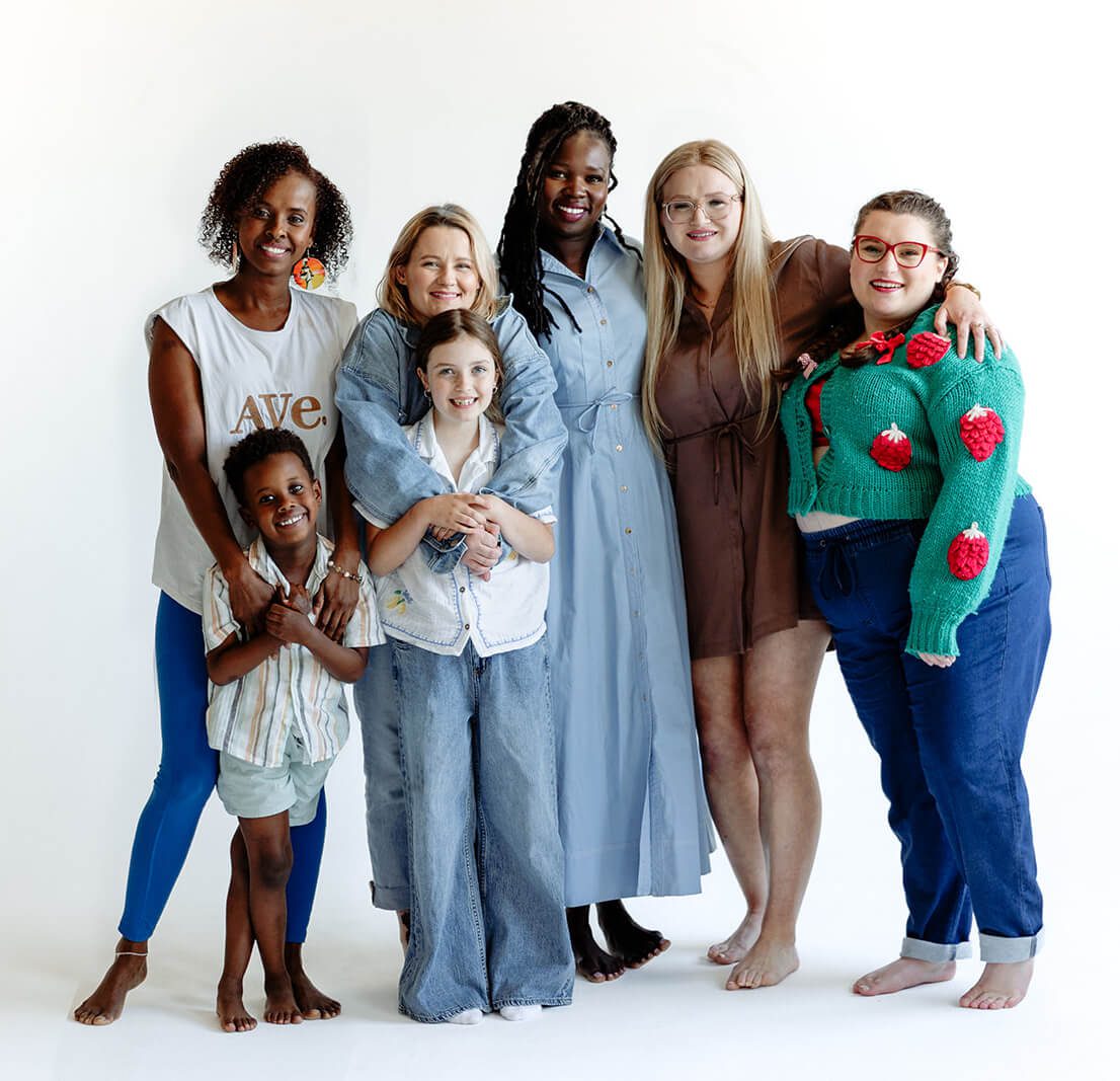 Sisters and their families together
